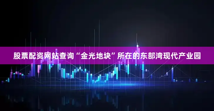 股票配资网站查询“金光地块”所在的东部湾现代产业园